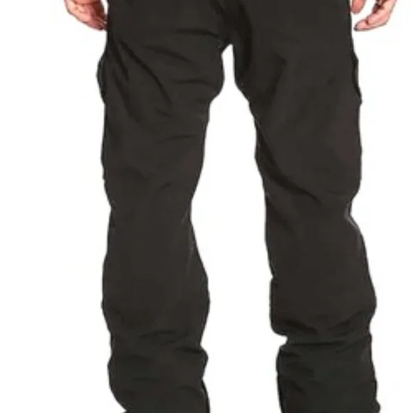 Gerry Men's Water Resistant Fleece Lined 4-Way Stretch Snow Pants, Black, Size M - Picture 2 of 14